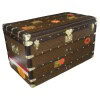 Malle Louis Vuitton courrier 100 cm en toile monogram 18