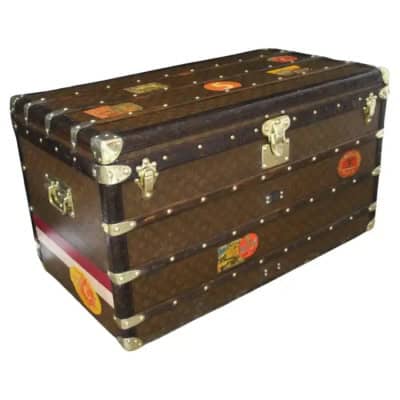 Malle Louis Vuitton courrier 100 cm en toile monogram