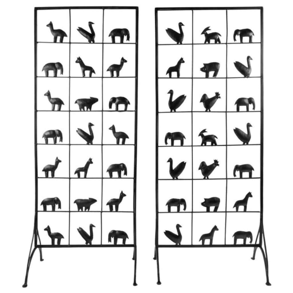 1950 Paire de paravents Atelier Marolles Jean Touret 3