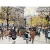 GALIEN LALOUE Tableau 20è Paris Animation Aux 3 Quartiers à La Madeleine Gouache Aquarelle Certificat d’authenticité 16