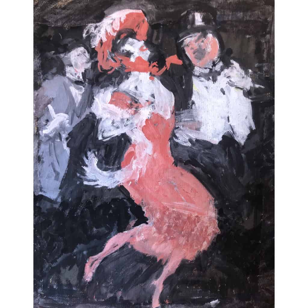 GRÜN Jules Alexandre Etude préparatoire de la maquette pour l’Affiche du Bal Tabarin (1904) 4