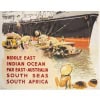 Affiche Tourisme Originale, Albert Brenet, Messageries Maritimes, Transport, Voyage, Croisière, Moyen-Orient, Océan Indien, Extrême-Orient, Australie, Afrique du Sud, Navire, Bateau, Paquebot, 1959 11