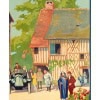 Affiche Tourisme Originale, Alo, Pont-Audemer, Auberge du Vieux Puits, Voyage, Normandie, Petite Venise, Automobile, Colombages, 1922 10