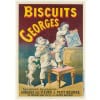 Affiche Originale, Biscuits Georges, Biscuiterie, Biscotte, Boulangerie, Petit Beurre, Pain, Alimentation, Nourriture, Cuisine, Pierrot, Caniche, c.1900 8