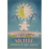 Affiche Tourisme Originale, Artass Croce, Sicilia, Primavera, Voyage, Sicile, Palerme, Italie, Île, Côte Ionienne, Méditerranée, Printemps, Soleil, Bébé, 1952 8