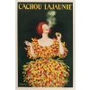 Affiche Originale, Leonetto Cappiello, Cachou Lajaunie, Confiserie, Pastille, Bonbon, Réglisse, Menthe, Hygiène, Haleine, Fumeur, Femme, Robe, Plumes, Boîte, Cigarette, Fumée, 1920 8