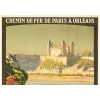 Affiche Tourisme Originale, Constant Duval, Chemins de Fer, Paris, Transport, Voyage, Orléans, Château de Saumur, Châteaux de la Loire, 1924 10