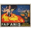 Affiche Originale, Henri Delval, Fap’Anis, Pastis, Alcool, Liqueur, Anis, Distillerie, Apéritif, Bouteille, Boisson, Côte d’Azur, Gaby Deslys, Années Folles, c.1925 7