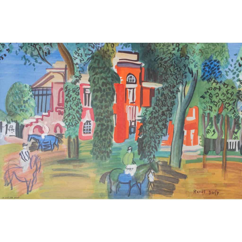 Affiche Tourisme Originale, Raoul Dufy, Paris, Musée d’Art Moderne, Deauville, Fauvisme, Cubisme, Chevaux, 1964 6