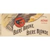 Affiche Originale, Ferdinand Bac, Grande Brasserie Laubenheimer, Brasseur, Alcool, Bière Brune, Bière Blonde, Boisson, Malt, Bouteille, Pinte, Chope, Mousse, Hirondelle, Nérac, 1908 9