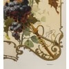 Affiche Originale, Art Nouveau, Géojan, Les Grands Crus du Bordelais, Alcool, Boisson, Bouteille, Vin, Vignoble, Vigne, Viticulteur, Raisin, Cépage, Bordeaux, Château Margaux, Château Lafite, Château Yquem, Château Haut Brion, Fleurs, 1899 20