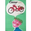 Affiche Originale, Gouju et Amalric, Castor, Vélomoteurs, Motos, Motocycle, Mobylette, Bécane, Deux Roues, Moteur, Motard, Biker, Pilote, Rêve, 1956 7