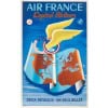 Affiche Air France Originale, Plaquet, Capital Airlines, Réseau Aérien, Carte du Monde, Transport, Voyage, Aviation, Avion, Vol, France, Etats-Unis, 1952 10