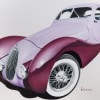 Affiche Originale, Razzia, Concours Automobiles Classiques, Louis Vuitton, Bagatelle, Automobile, Voitures, Talbot Lago, Rallye, Course, Concours, Bouche, Lèvres, 1993 10