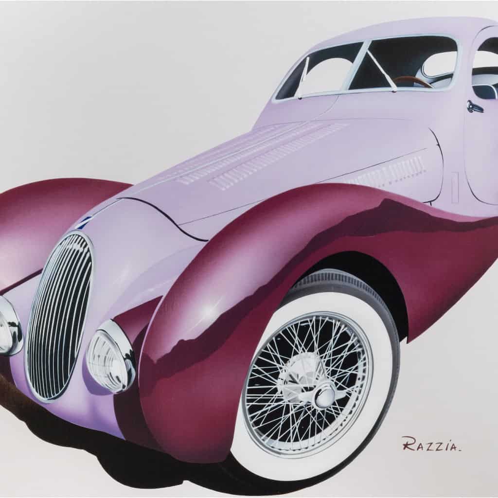 Affiche Originale, Razzia, Concours Automobiles Classiques, Louis Vuitton, Bagatelle, Automobile, Voitures, Talbot Lago, Rallye, Course, Concours, Bouche, Lèvres, 1993 6