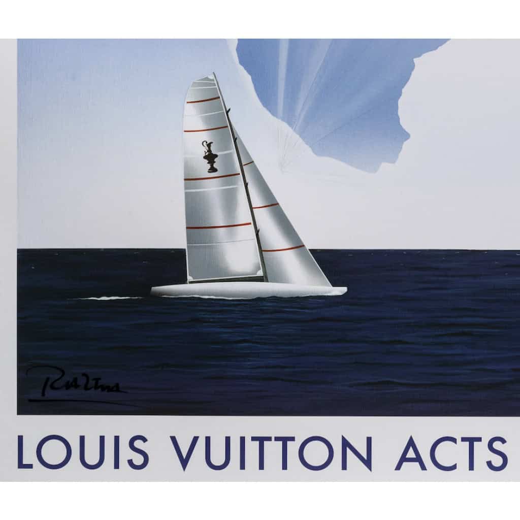 Affiche Originale, Razzia, Louis Vuitton Acts, Voilier, Régate, Voile, Course, Globe, Mer, Marseille, Malmö, Trapani, Valence, 2006 5