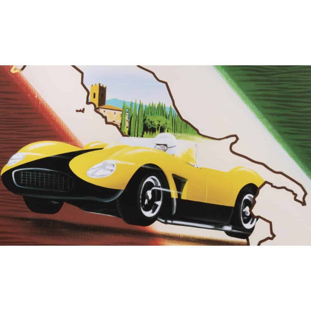 Affiche Originale, Razzia, Concours Automobiles Classiques, Louis Vuitton, Italia Classica, Automobile, Voitures, Rallye, Course, Concours, Italie, Toscane, Botte, 1995 6