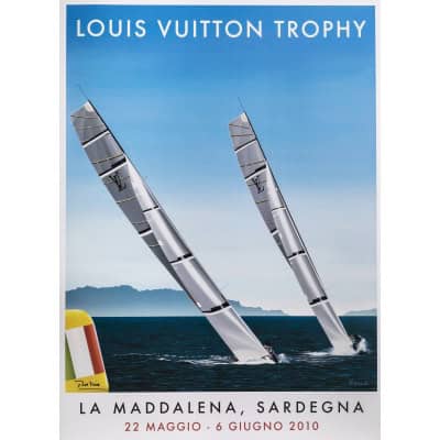 Affiche Originale, Razzia, Louis Vuitton Trophy, Italie, La Maddalena, Sardegna, Voilier, Régate, Voile, Course, Mer, Bouée, 2010