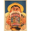 Affiche Originale, Eugène Ogé, Bière du Lion, Brasserie, Brasseur, Alcool, Boisson, Bouteille, Pinte, Chope, Blonde, Brune, Malt, Mousse, Caricature, c.1905 7